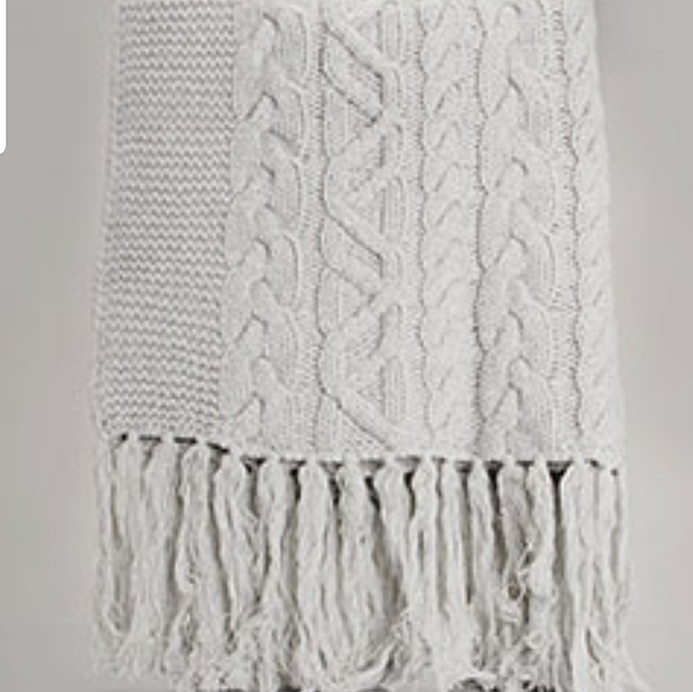 7 for all mankind cable knit shawl
